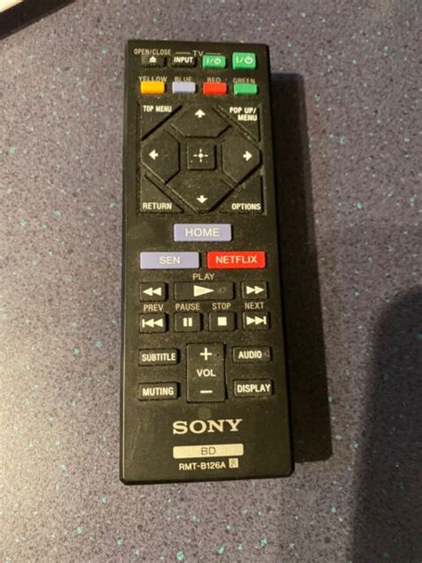 Original Sony RMT B126A BD Player Remote Control BDP BX520 BDP BX620