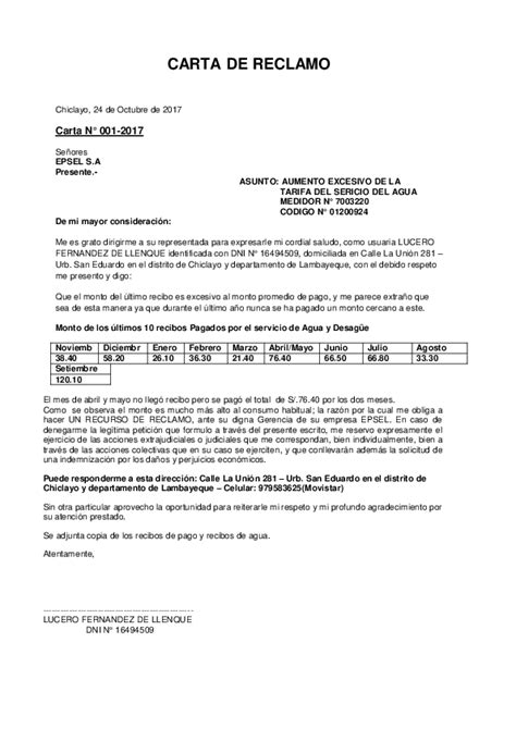 Doc Carta De Reclamo