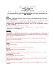 Lang FINAL Study Guide Ch 1 And 2 For HDFS 249 Unit 1 Exam 1 Docx