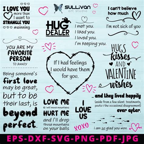 Valentine Sarcastic Svg Bundle , Sarcastic Svg Files, Funny Quotes Svg ...