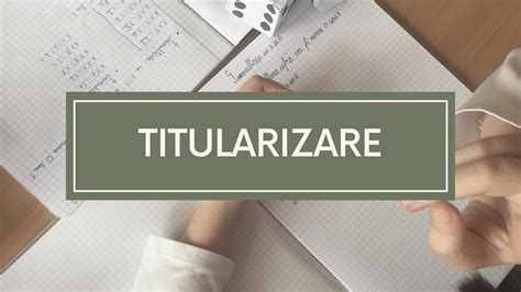 Ce Este Examenul De TITULARIZARE Part1 YouTube