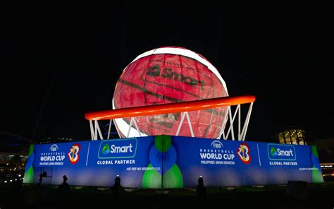 DAZZLING WELCOME Smart Lights Up MOA Ball For FIBA Basketball World