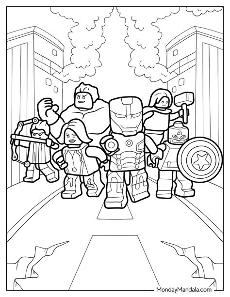 20 Lego Avengers Coloring Pages (Free PDF Printables)