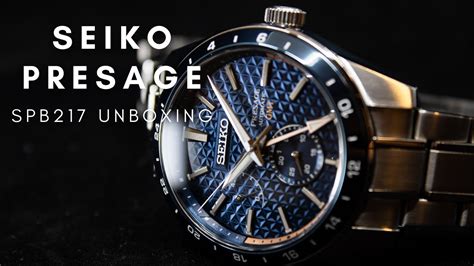 Seiko Presage Spb217 Unboxing Youtube