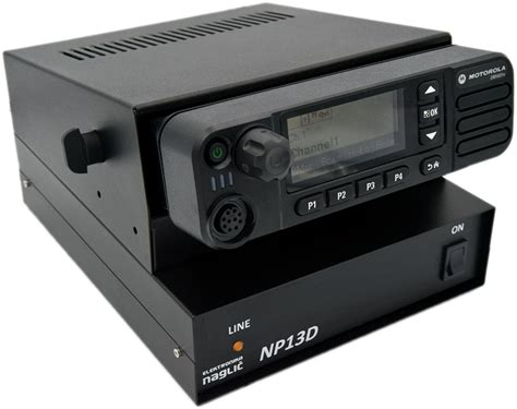 Np13d M Power Supply With Integrated Mount For Motorola Radio Stations