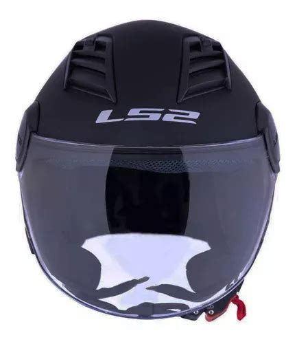 Capacete Aberto Ls Of Airflow Monocolor Matte Black Frete Gr Tis