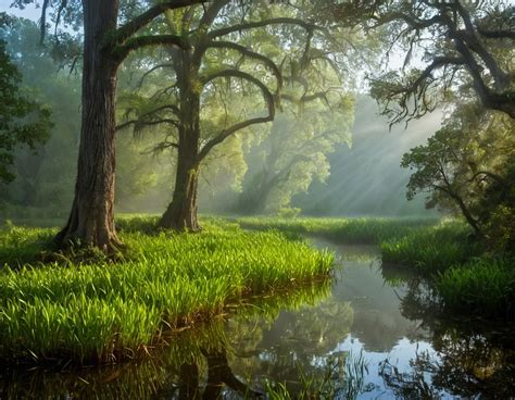 river stream landscape royalty  stock illustration