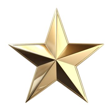 Gold Metallic Star Star Sparkling Glow PNG Transparent Image And