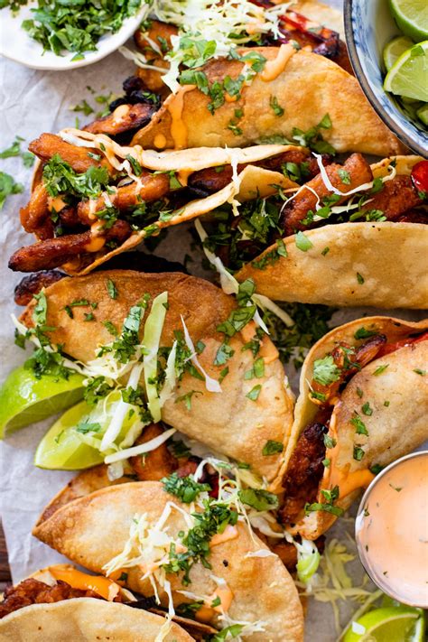 Maple Sriracha Soy Curl Tacos This Savory Vegan