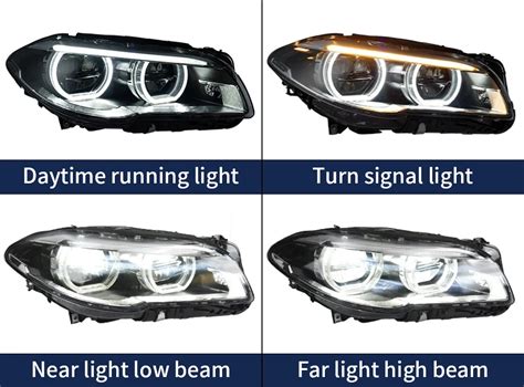 Modified Xenon Hid Angle Eyes Adaptive Led Headlight Headlamp For Bmw 5 Series F10 F11 F18 M5