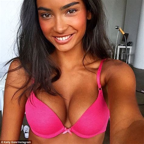 Victoria S Secret Model Kelly Gale Denies Having A Boob Job After Busty