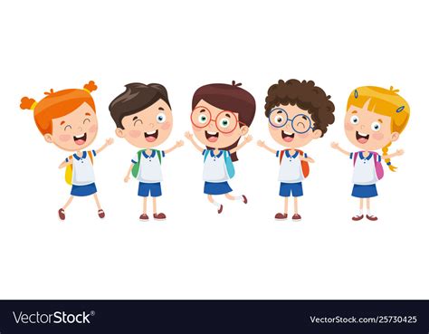 Cartoon students Royalty Free Vector Image - VectorStock