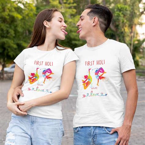 Holi Couple T-Shirt | Urban Stash