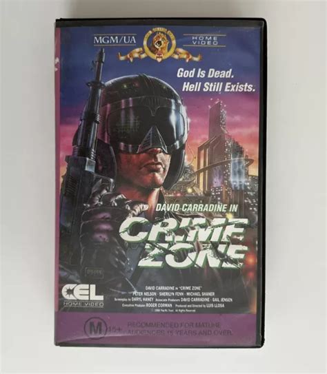 Crime Zone Vhs Cel Mgm Ua Big Box Ex Rental Video Tape Sci Fi