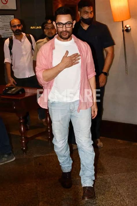 Aamir Khan Mr Perfectionist Of Bollywood Gets Clicked At His Birthday