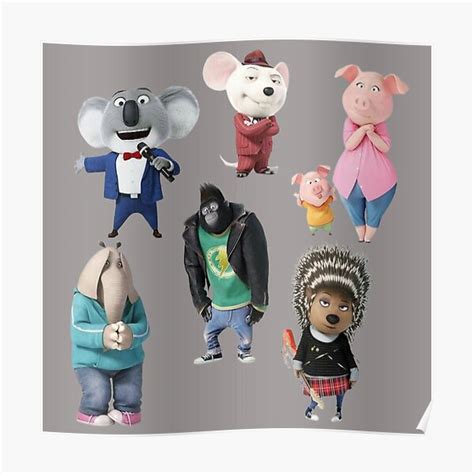 " Sing2-Characters" Poster for Sale by THESOULSHOPP | Redbubble