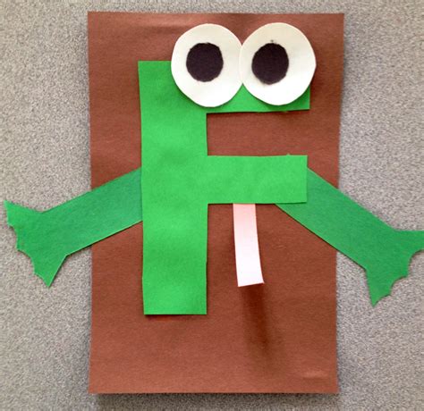 Printable Letter F Frog Craft Template