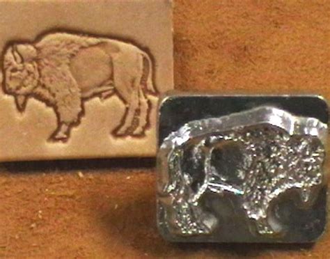 3d Standing Buffalo Leather Stamp 88418 00 Tandy Stamping Tool Stamps