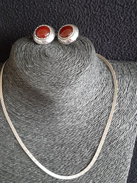 ITALY , 925 - 925 Silver - Earrings, Necklace, Set - Catawiki
