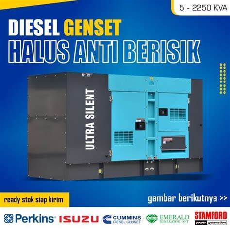 Jual Genset 60 Kva Perkins Cummins Isuzu Emerald 3 Phase Shopee