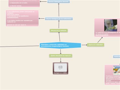 Seguridad y protección radiológica en Mind Map