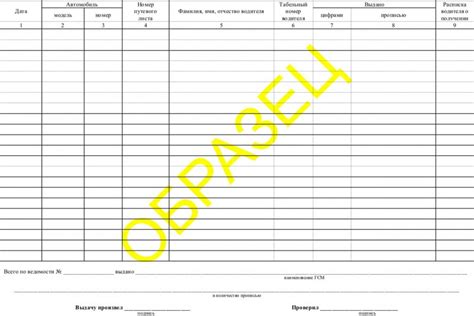 Журнал выдачи гсм образец