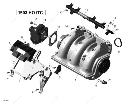 Sea Doo 2014 Rxt Rxt X As 260 And Rs Air Intake Manifold And Throttle