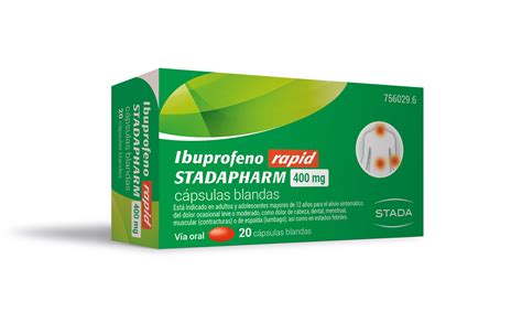 Ibuprofeno Rapid Stadapharm 400 Mg 20 Capsulas Blandas