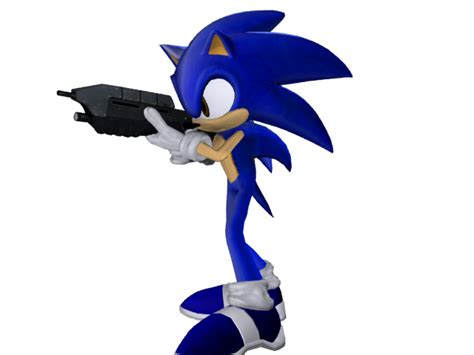 Sonic With Gun By Ryanlegojedi On Deviantart