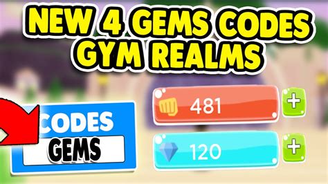 Roblox Gym Realms Codes All Working Youtube