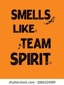 Smells Like Team Spirit Vector Tshirt Stock Vector Royalty Free