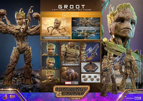 Hot Toys Unveils Guardians Of The Galaxy Vol 3 Groot 1 6 Figure