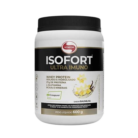 Whey Protein Isofort Vitafor Ultra Imuno Baunilha 600g Shopping Eldorado