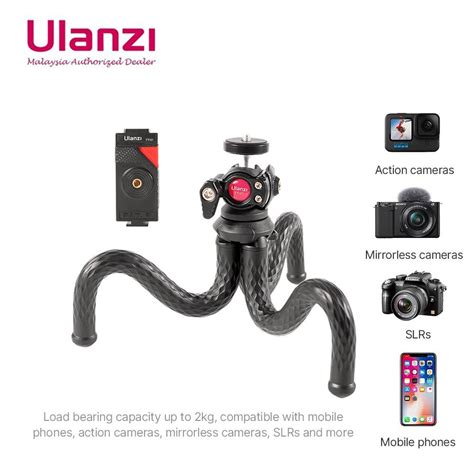 Ulanzi Ft Flexible Mini Octopus Tripod With Mm Phone Holder