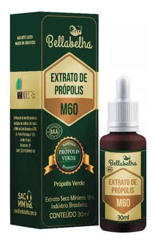 M60 Extrato De Própolis Verde Concentrado 30ml Bellabelha MercadoLivre