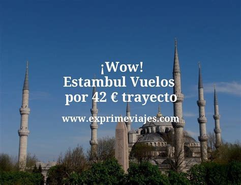 Wow Estambul Vuelos Por Euros Trayecto