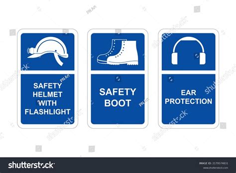 Mandatory Safety Sign Vector Art Stock Vector (Royalty Free) 2179574831 ...