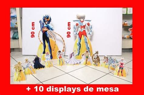 Kit Festa Totem Cavaleiros Zodiaco E Displays De Mesa Shopee Brasil