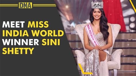 Karnataka S Sini Shetty Crowned Miss India World Who Is Sini