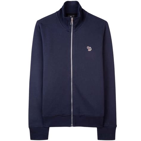 Paul Smith Zebra Zip Sweatshirt Navy M2R 136T KZEBRA 49