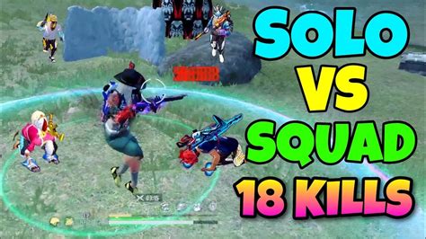 Best Solo Vs Squad Game I Ever Played Garena Free Fire Youtube