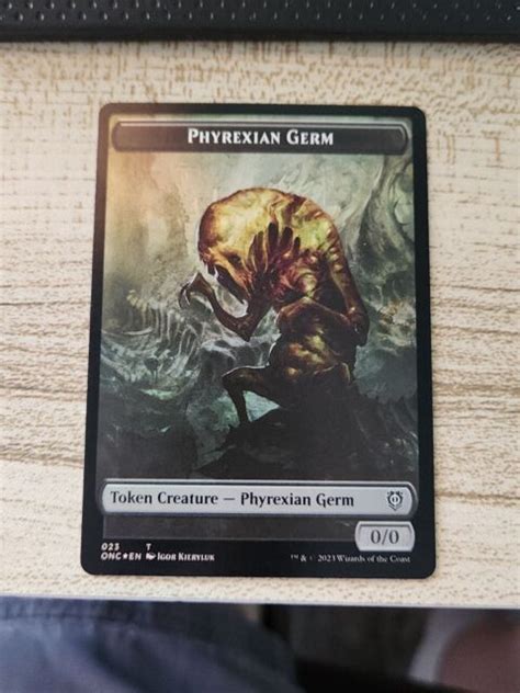 Mtg Phyrexian Mite Token 011 Phyrexian Germ Token Double Sided