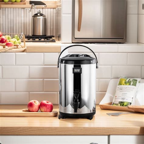 AIHOME Hot Beverage Dispenser L Stainless Steel Thermal Container With Temperature Meter