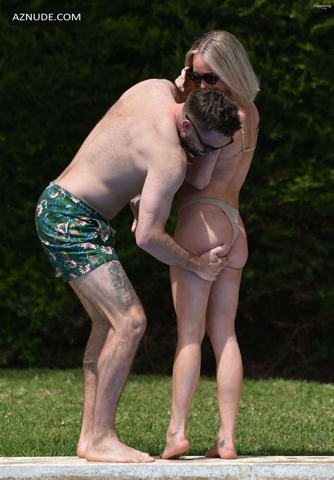 Jorgie Porter Sexy Seen With Oliver Piotrowski Showing Off Her Beautiful Bikini Body In Spain