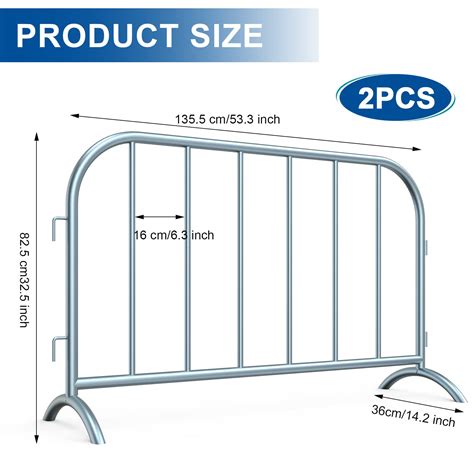 Therwen Pack Interlocking Crowd Control Barricade Safety Barricades