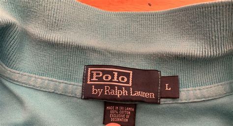 Polo Ralph Lauren Large Made In Sri Lanka Cotton Ss Blue Polo