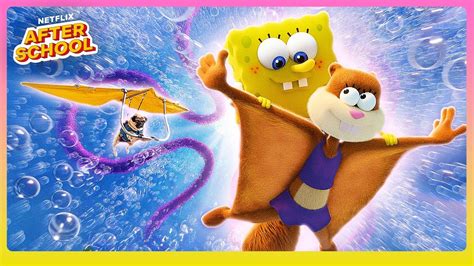 7 Minutes Of Sandy Saving The Day Saving Bikini Bottom The Sandy Cheeks Movie Netflix