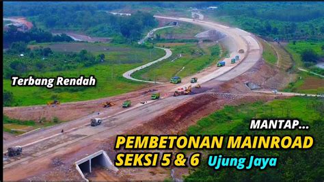 Joss Pembetonan Main Road Dikebut Update Seksi B A Tol Cisumdawu