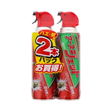 アースジェット450ml2本パック 日用品 虫よけ・殺虫剤 ハエ・蚊 スプレータイプ 生活雑貨 消耗品 おしゃれ かわいい シンプル 便利