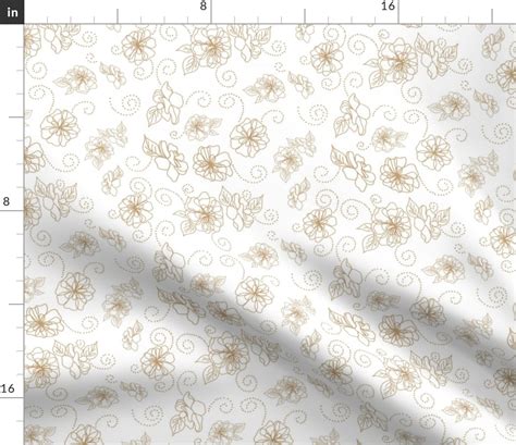 Nude Flowers S Fabric Spoonflower